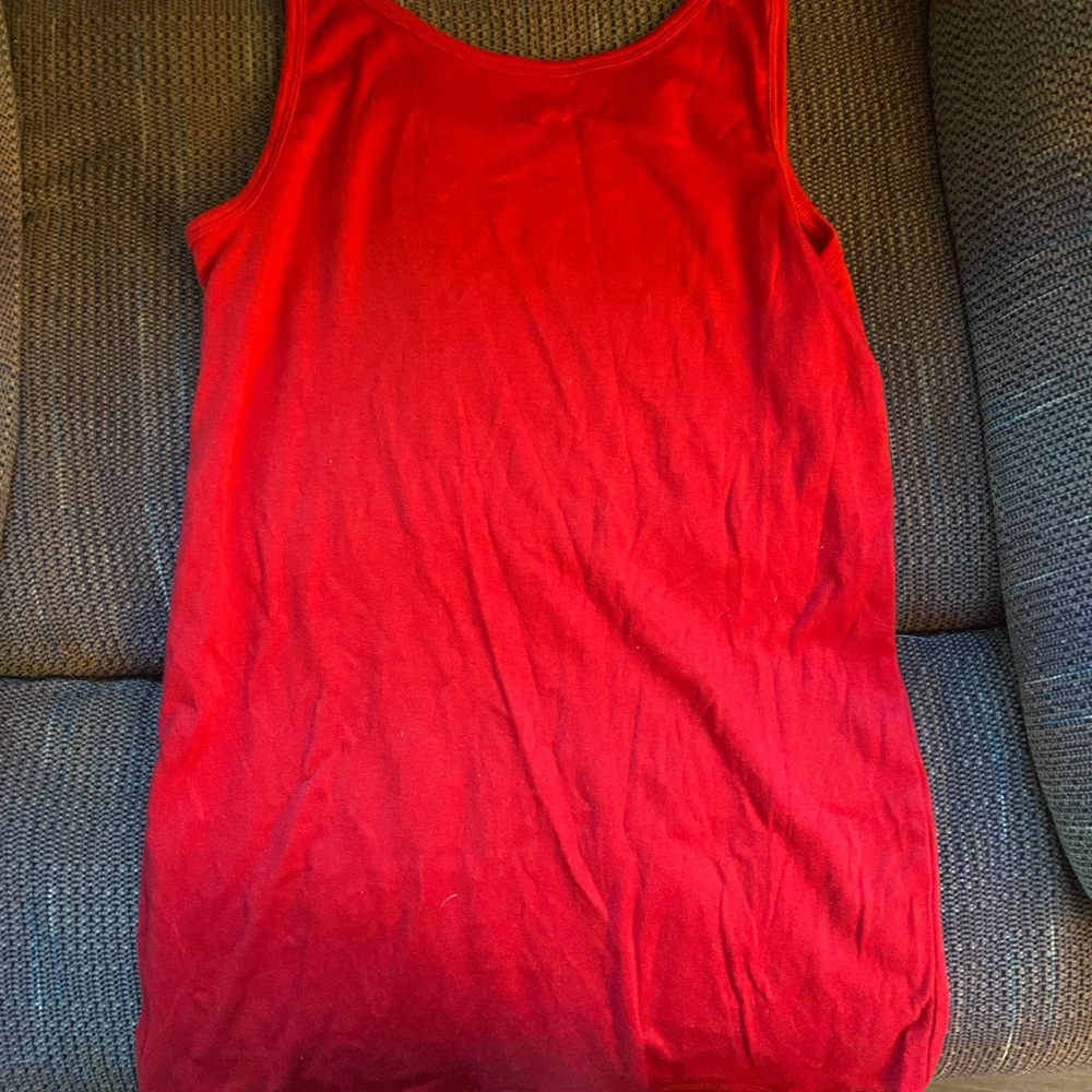 Soft women’s red tank top